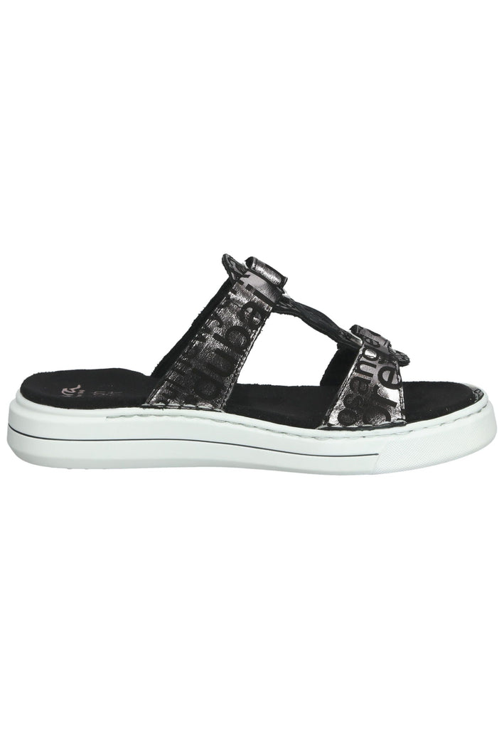 ara Pantoletten Leder Schwarz