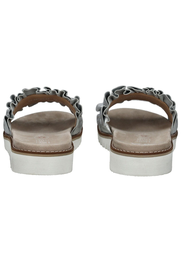 ara Pantoletten Leder Silber