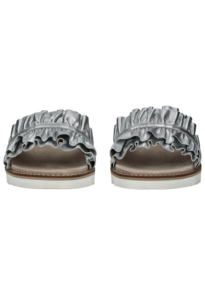 ara Pantoletten Leder Silber