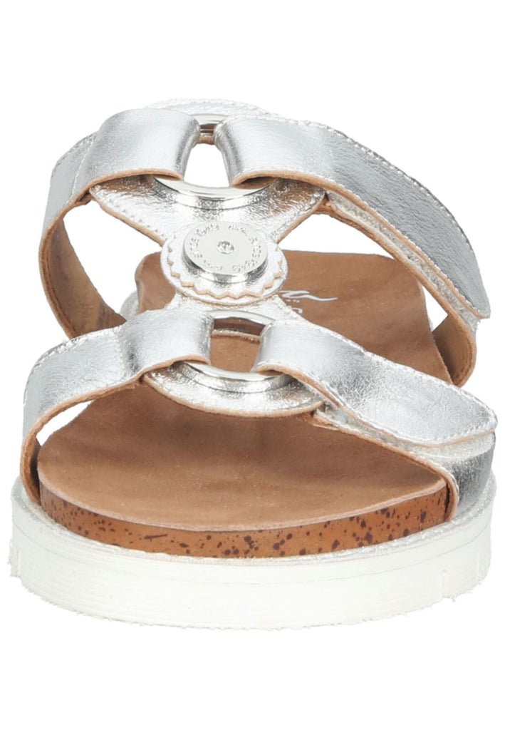 ara Pantoletten Leder Silber