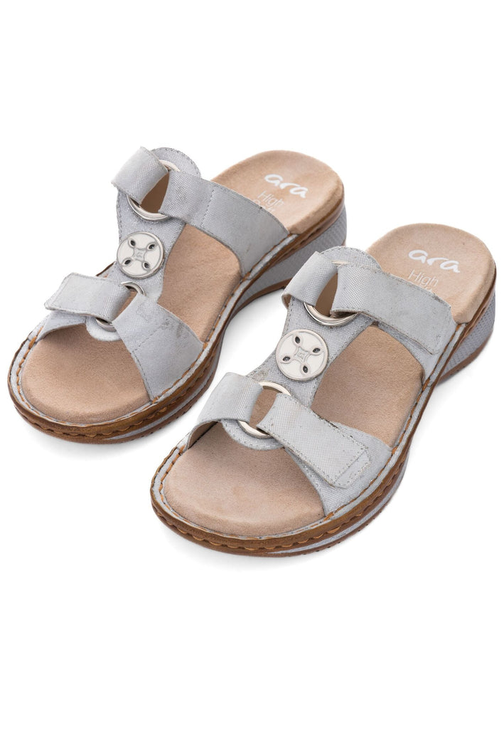 ara Pantoletten Leder Weiß