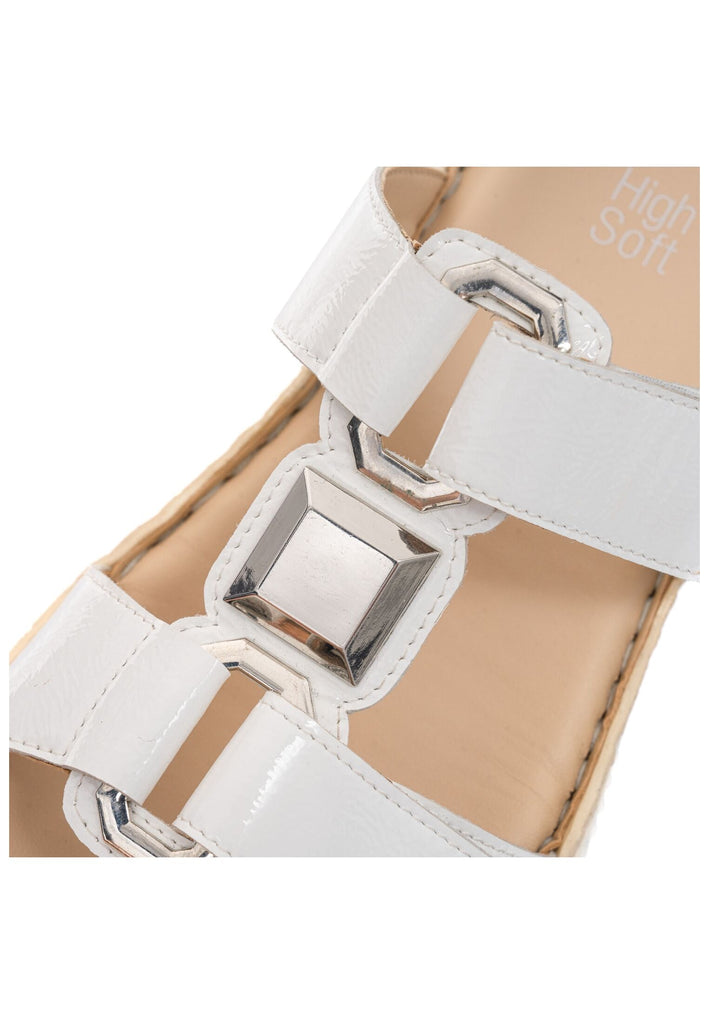 ara Pantoletten Leder Weiß