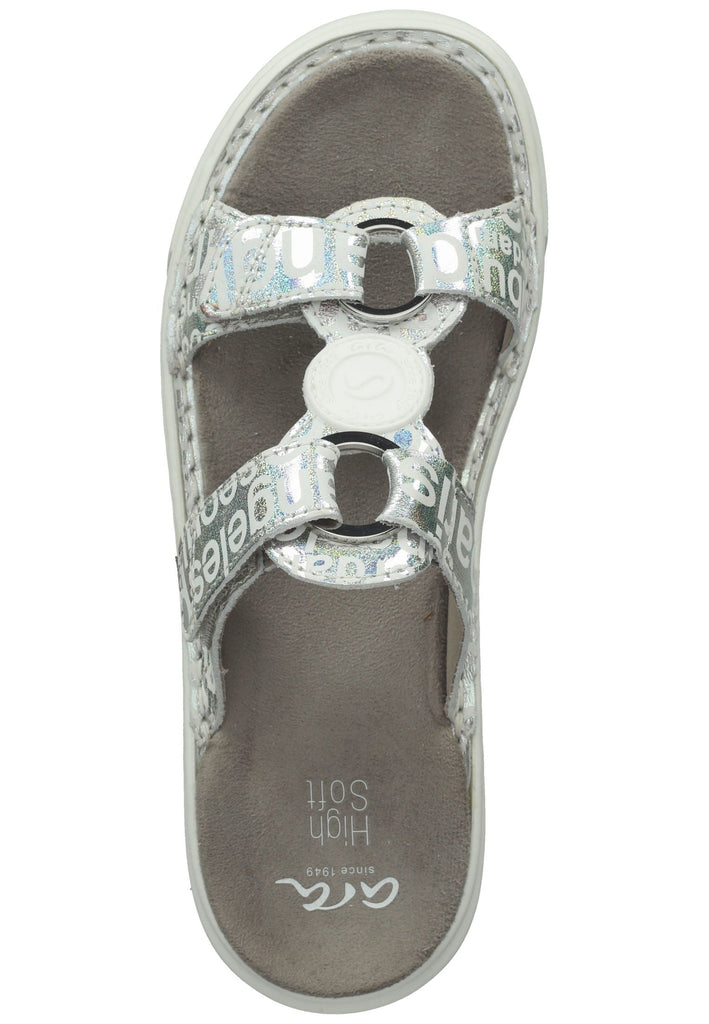 ara Pantoletten Leder Weiß