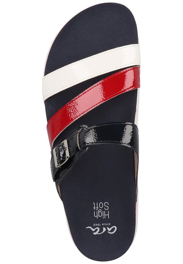 ara Pantoletten Leder Weiß Lack