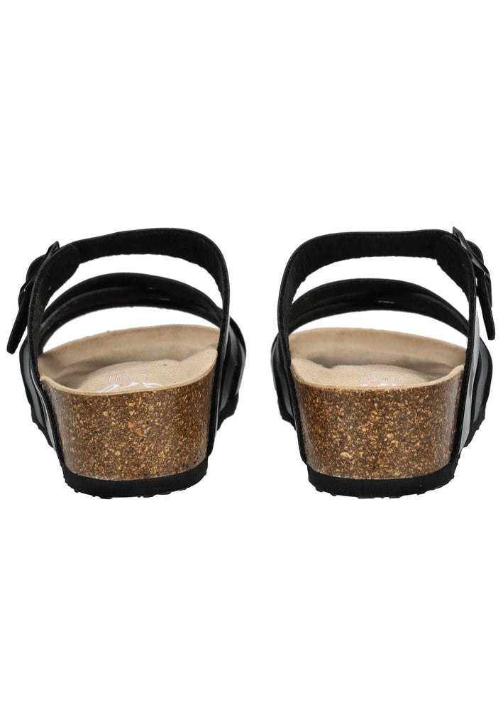 ara Pantoletten Lederimitat Anthrazit