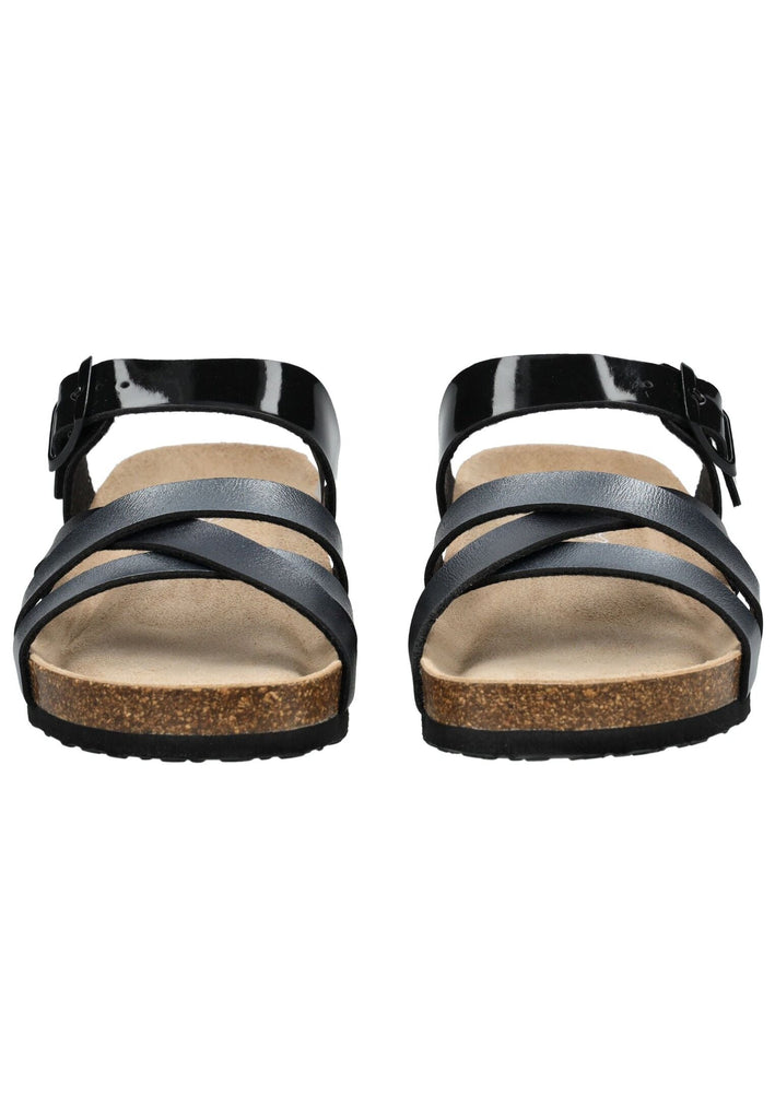 ara Pantoletten Lederimitat Anthrazit