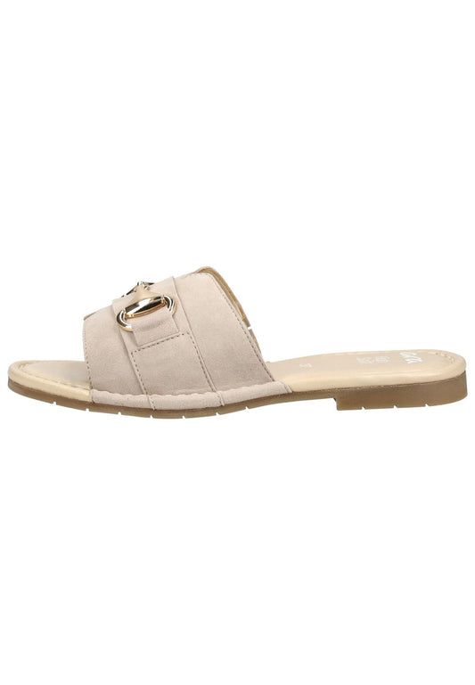 ara Pantoletten Lederimitat Beige
