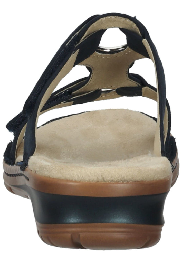 ara Pantoletten Lederimitat Blau