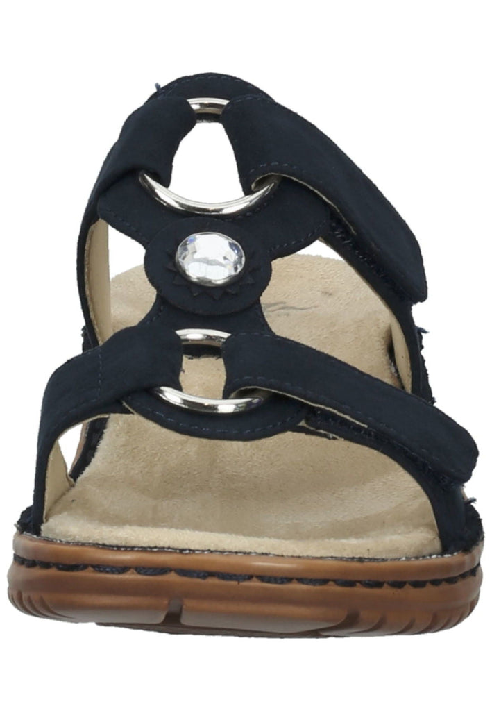 ara Pantoletten Lederimitat Blau