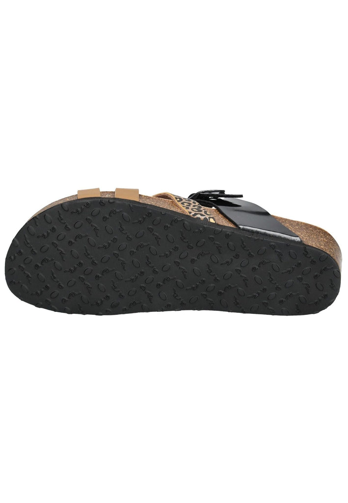 ara Pantoletten Lederimitat Cognac