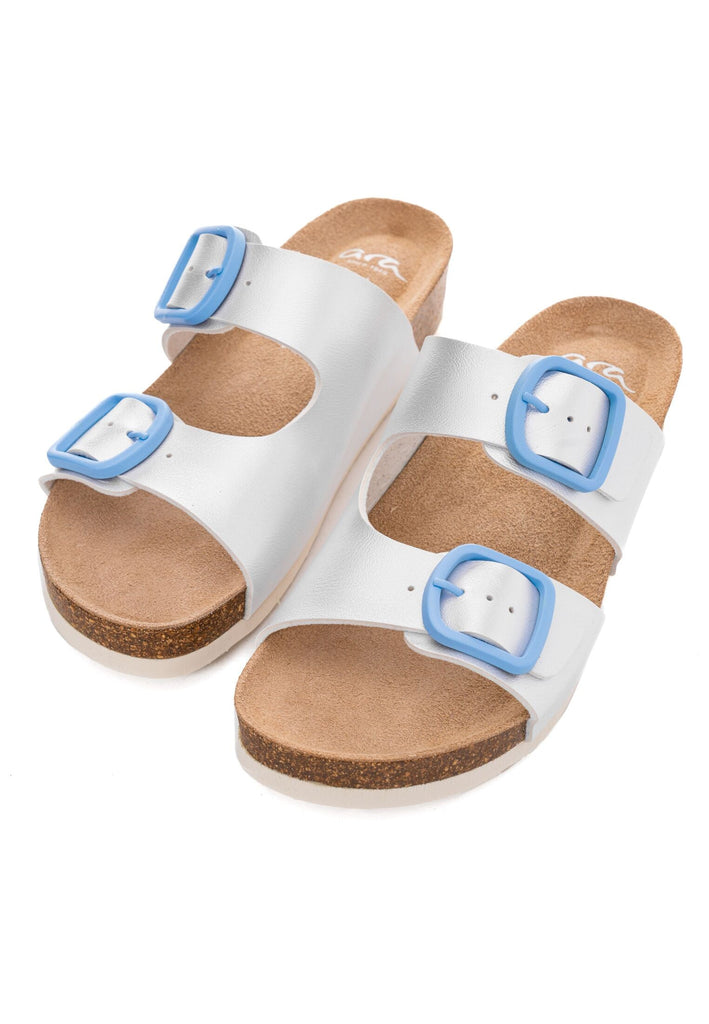 ara Pantoletten Lederimitat Grau