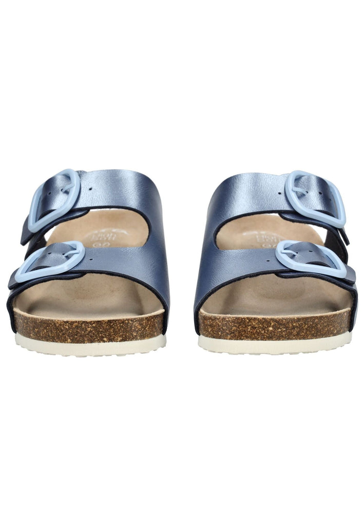 ara Pantoletten Lederimitat Hellblau