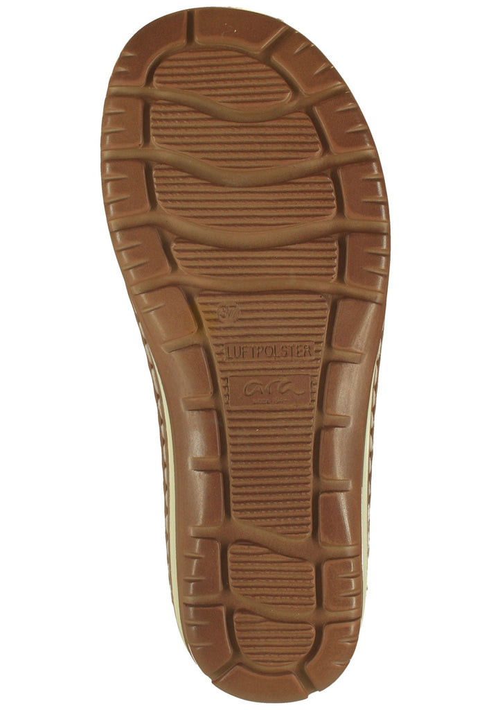 ara Pantoletten Lederimitat Sand