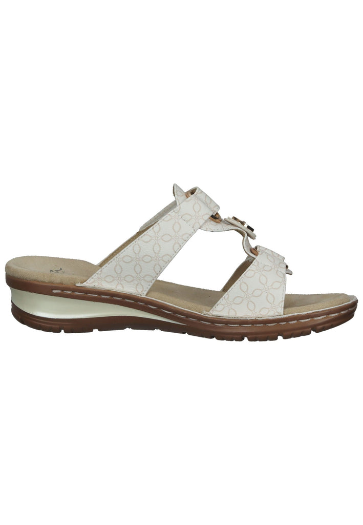 ara Pantoletten Lederimitat Sand