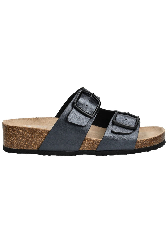 ara Pantoletten Lederimitat Schwarz