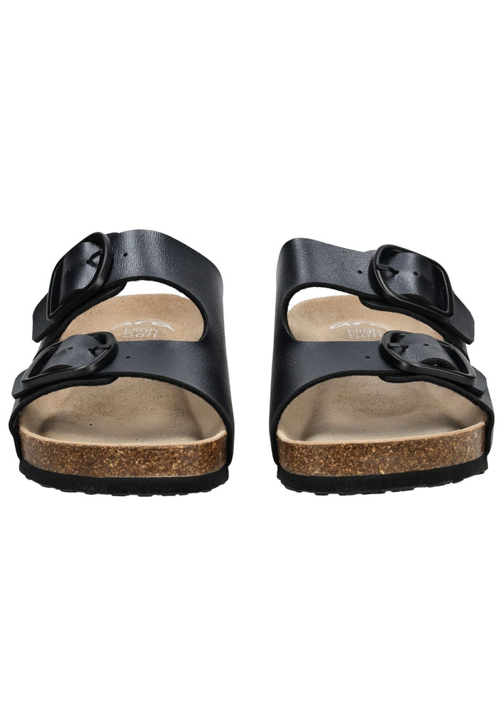 ara Pantoletten Lederimitat Schwarz