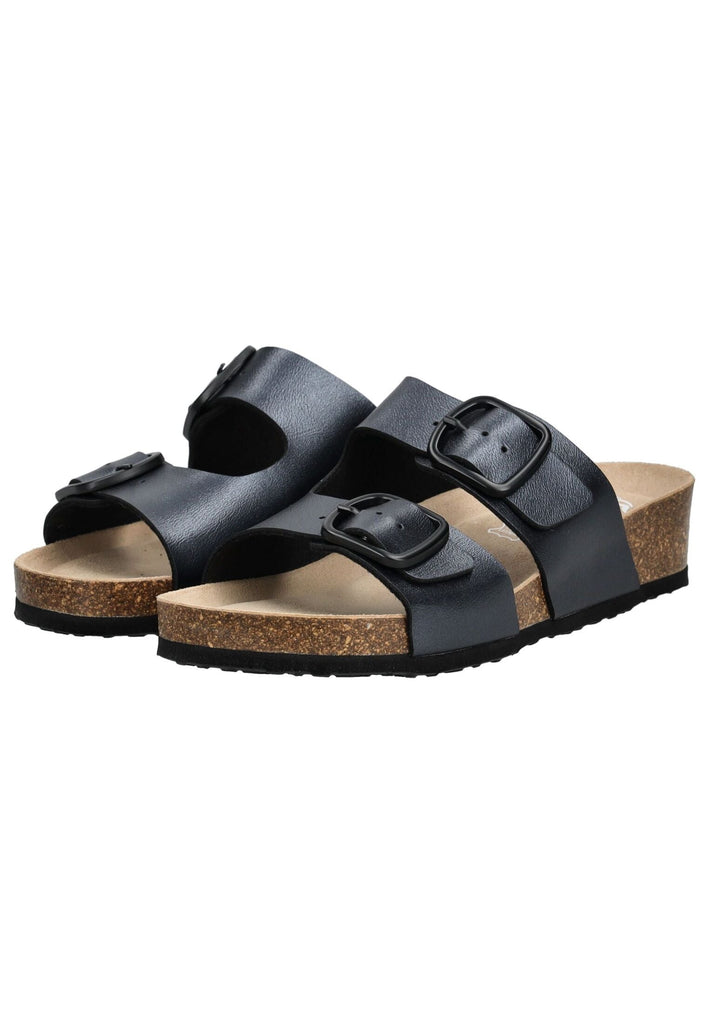 ara Pantoletten Lederimitat Schwarz