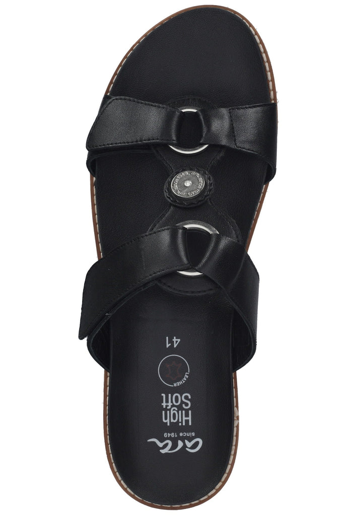 ara Pantoletten Nappaleder Schwarz