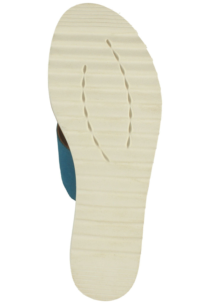 ara Pantoletten Veloursleder Blau