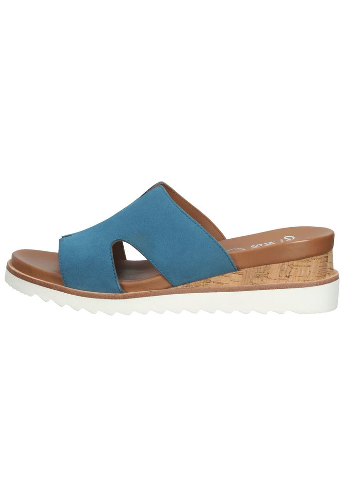 ara Pantoletten Veloursleder Blau