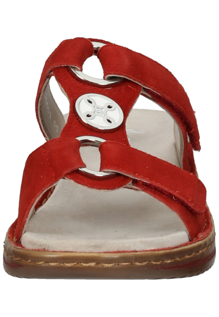 ara Pantoletten Veloursleder Rot