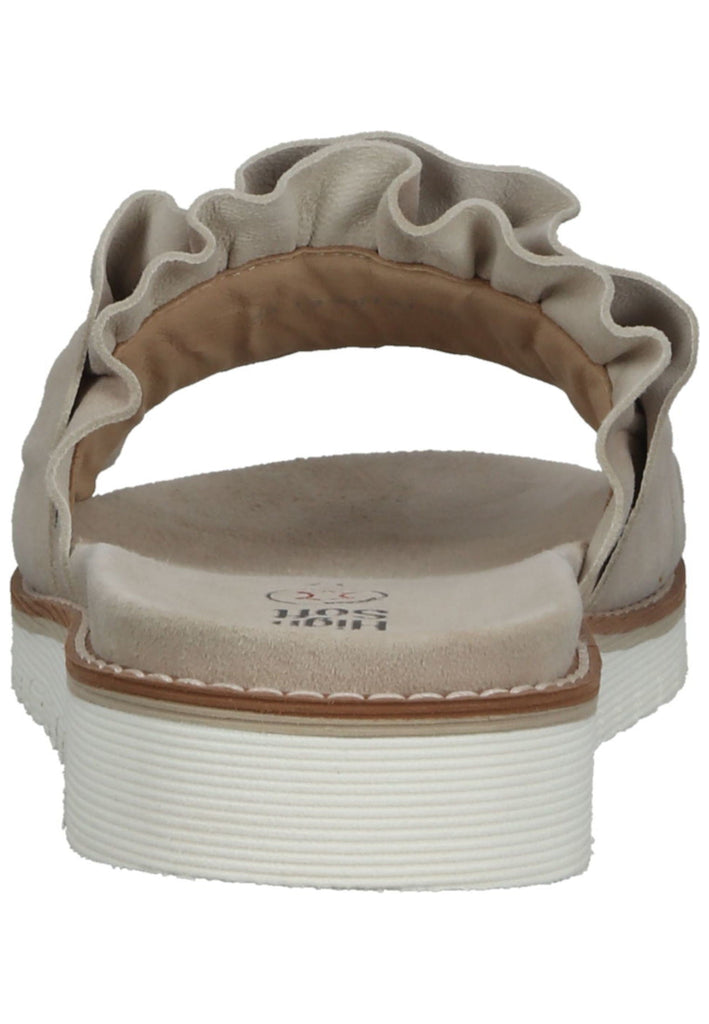 ara Pantoletten Veloursleder Sand