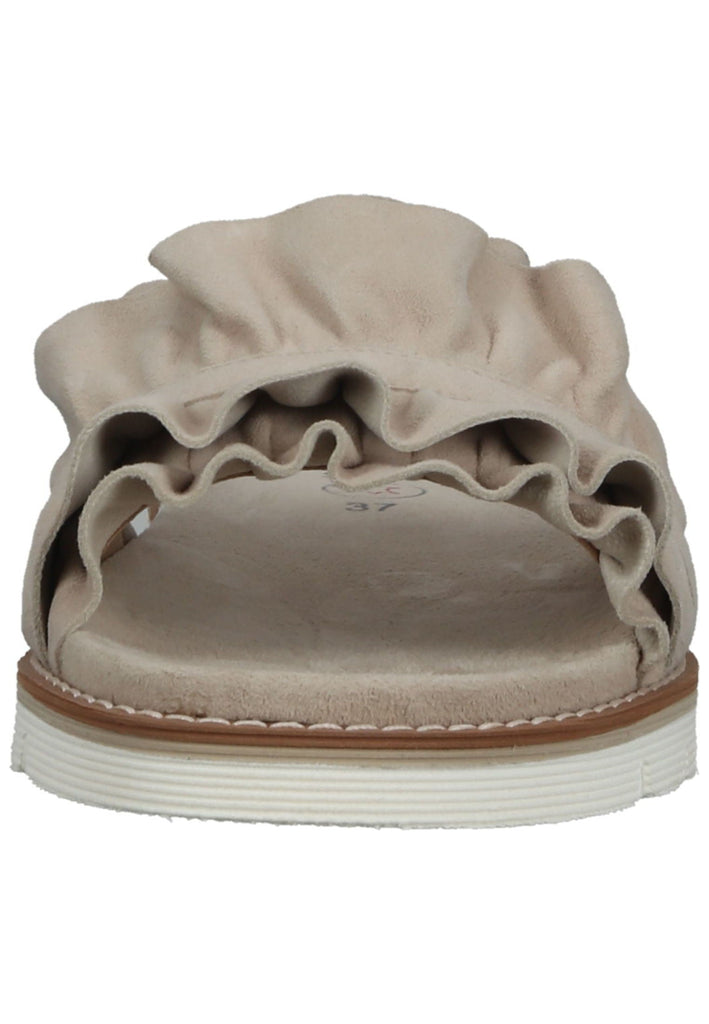 ara Pantoletten Veloursleder Sand