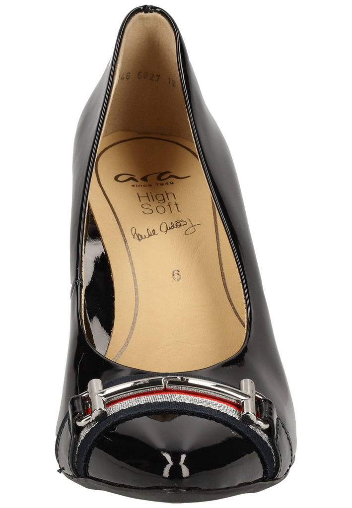 ara Pumps Leder Blau Lack