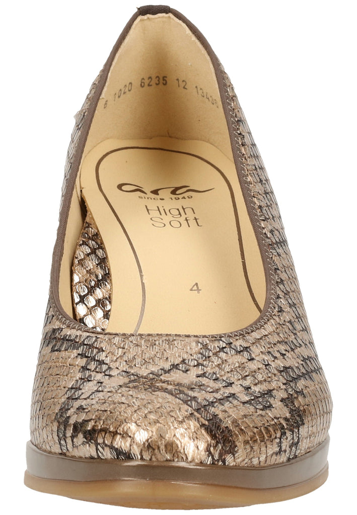 ara Pumps Leder Taupe