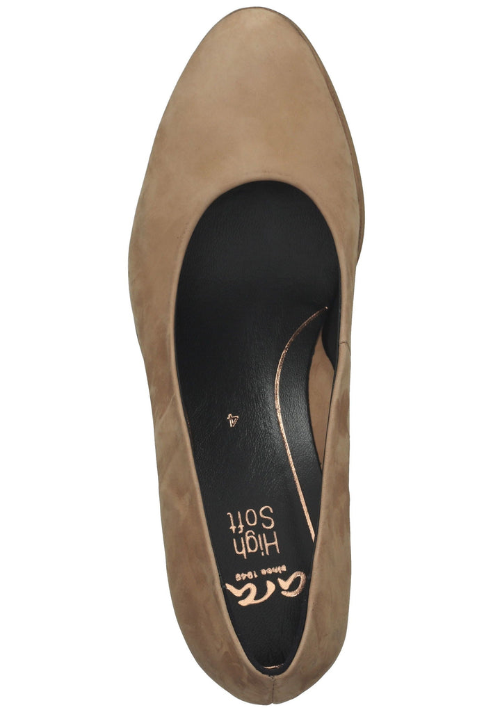 ara Pumps Veloursleder Camel