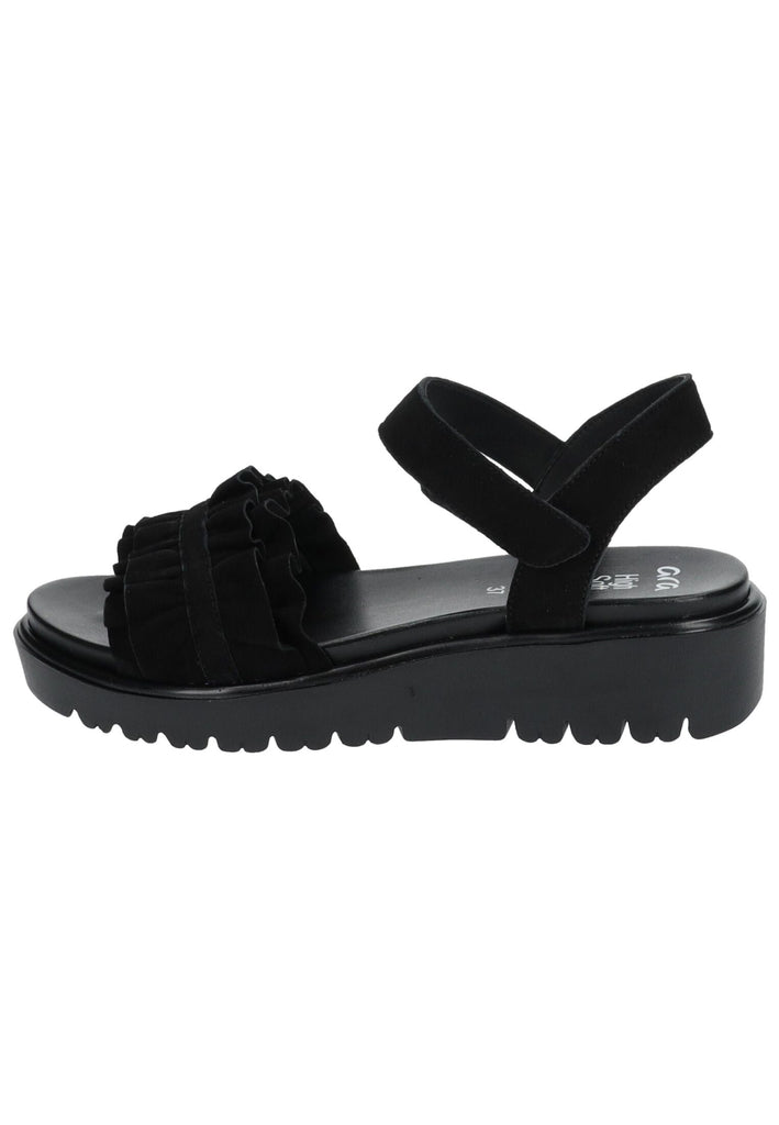 Sandalen ara Sandalen Veloursleder Schwarz