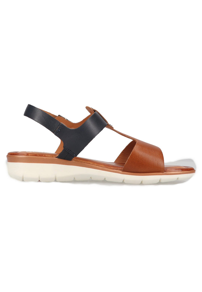 ara Sandalen Glattleder Braun/Blau