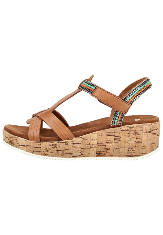 ara Sandalen Glattleder Cognac