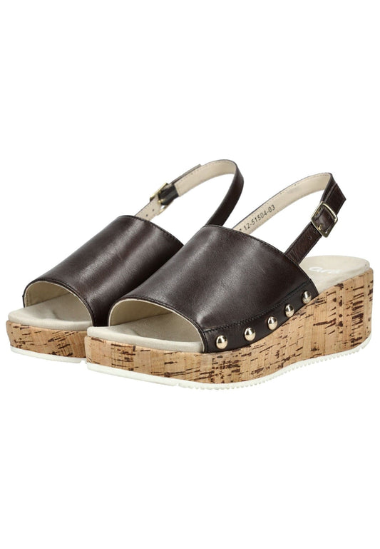 ara Sandalen Glattleder Mocca