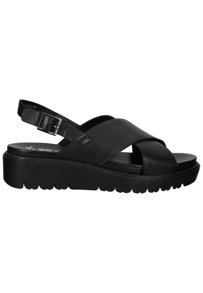 ara Sandalen Glattleder Schwarz