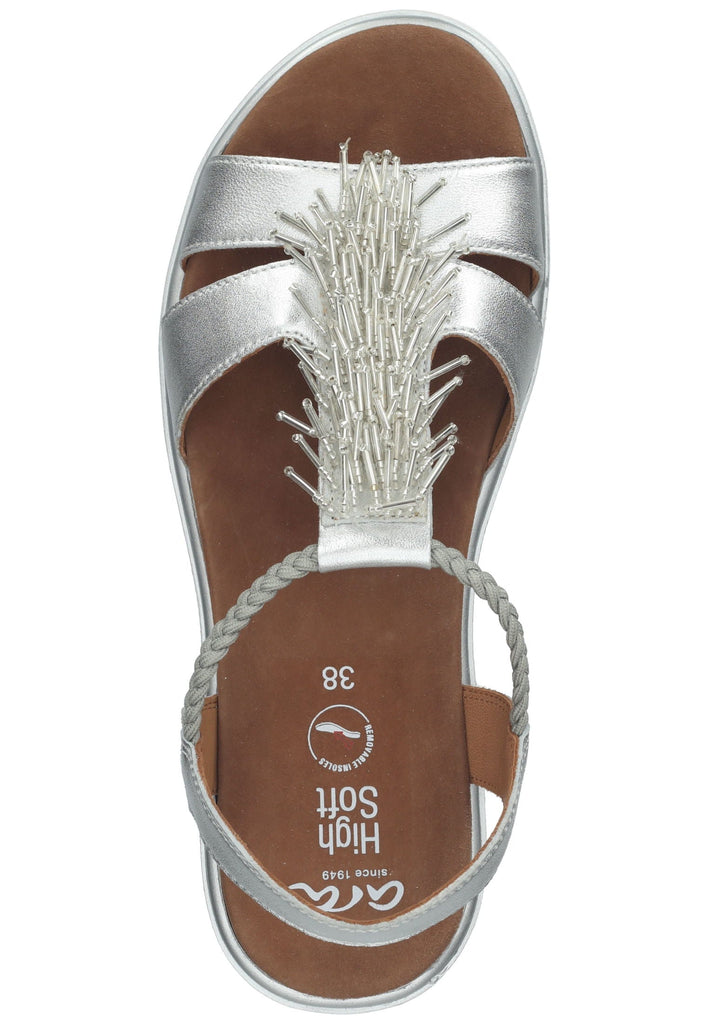 ara Sandalen Glattleder Silber