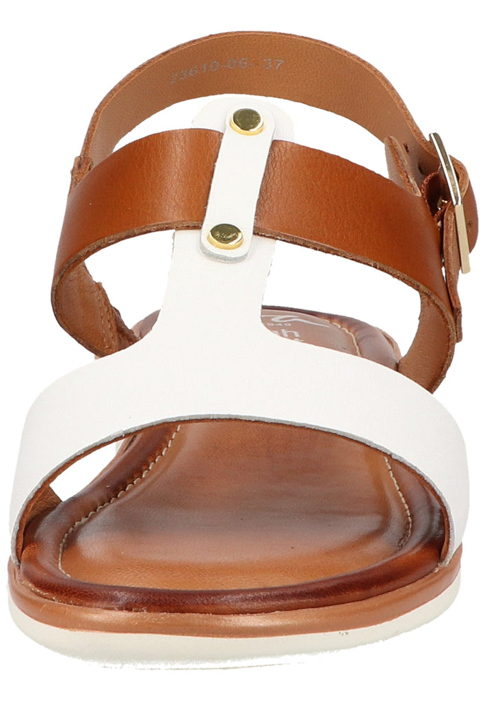 ara Sandalen Glattleder Weiß/Braun