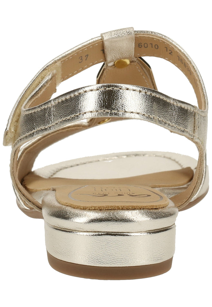 ara Sandalen Glattleder Weiß/Gold