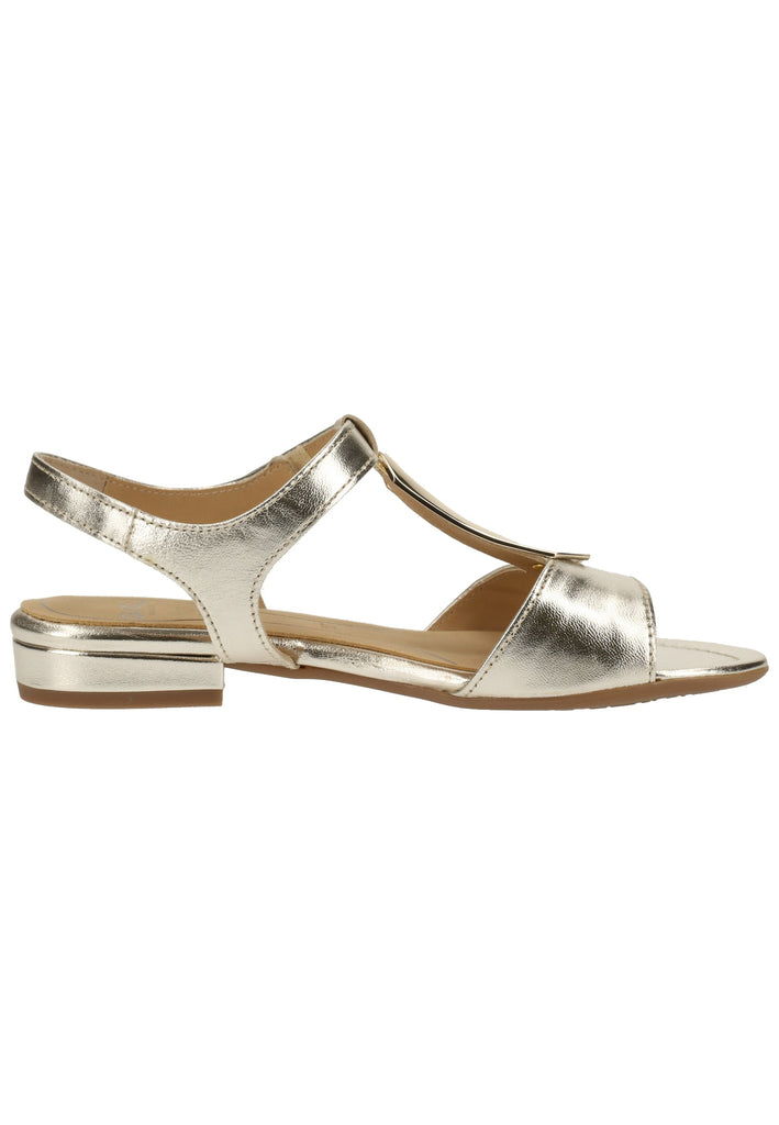 ara Sandalen Glattleder Weiß/Gold