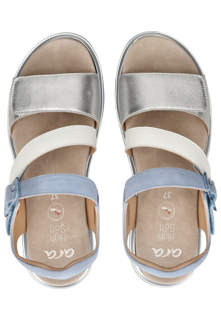 ara Sandalen Leder Blau
