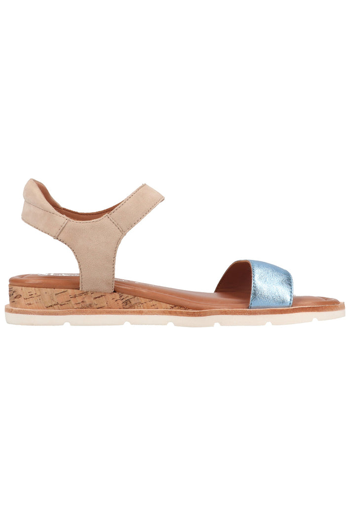 ara Sandalen Leder Blau/Beige