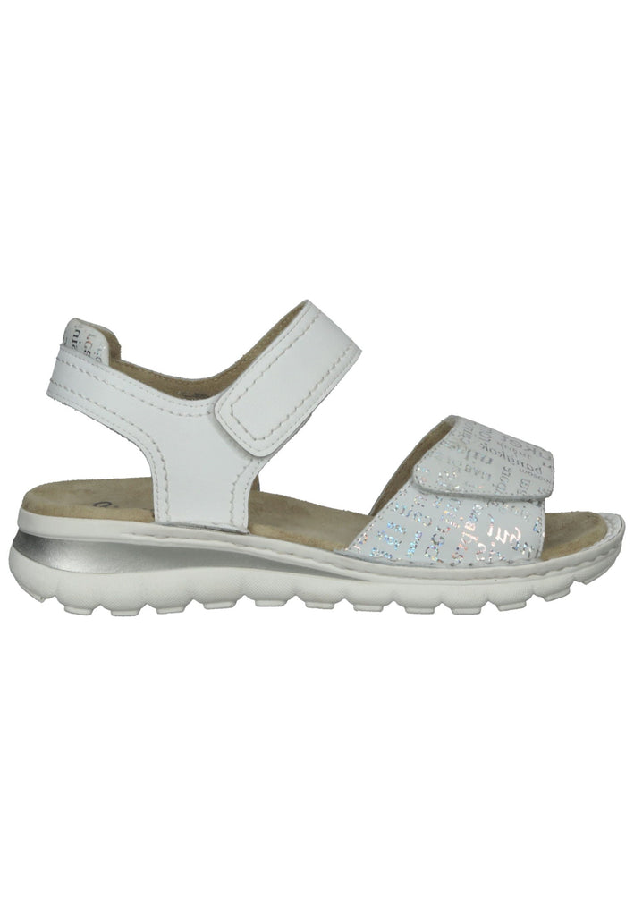 ara Sandalen Leder Grau/Weiß