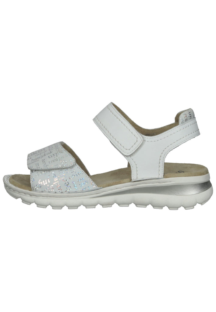 ara Sandalen Leder Grau/Weiß