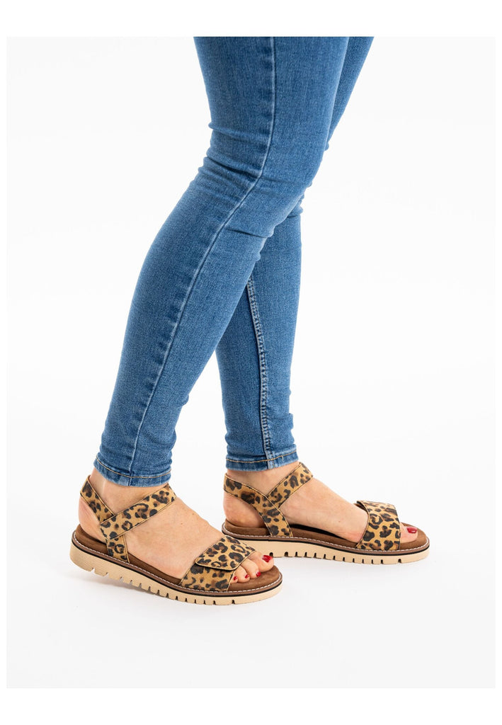 ara Sandalen Leder Leopard