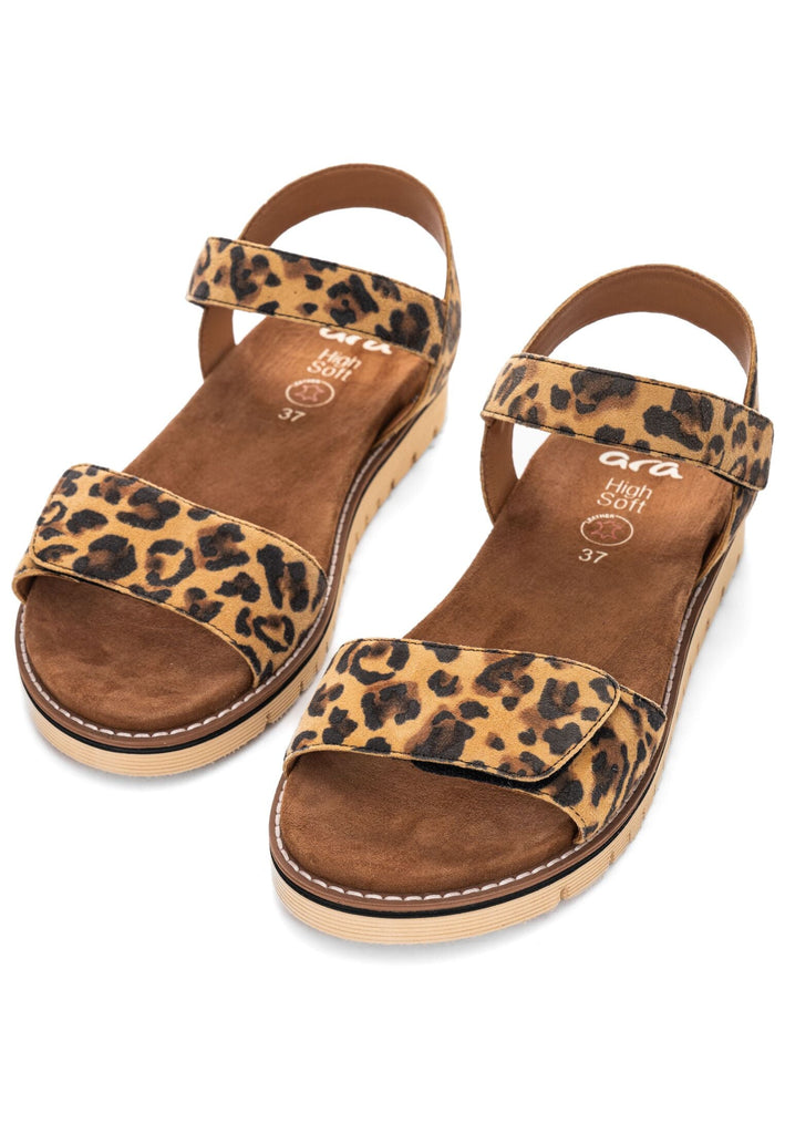 ara Sandalen Leder Leopard