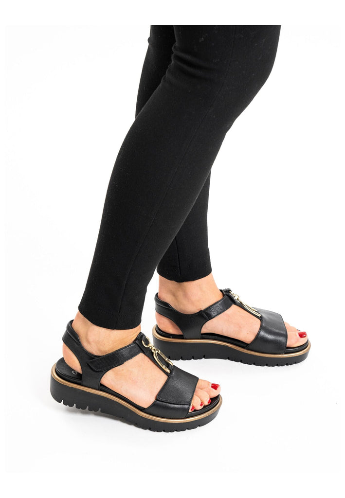 ara Sandalen Leder Schwarz