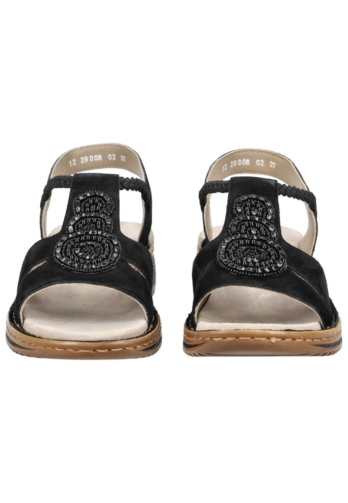 ara Sandalen Leder Schwarz