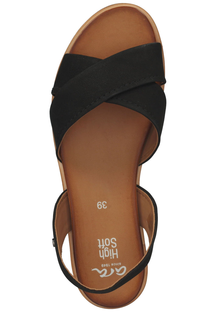 ara Sandalen Leder Schwarz