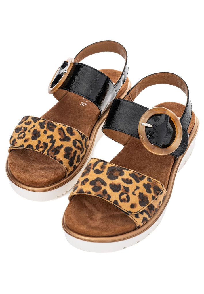 ara Sandalen Leder Schwarz/Braun