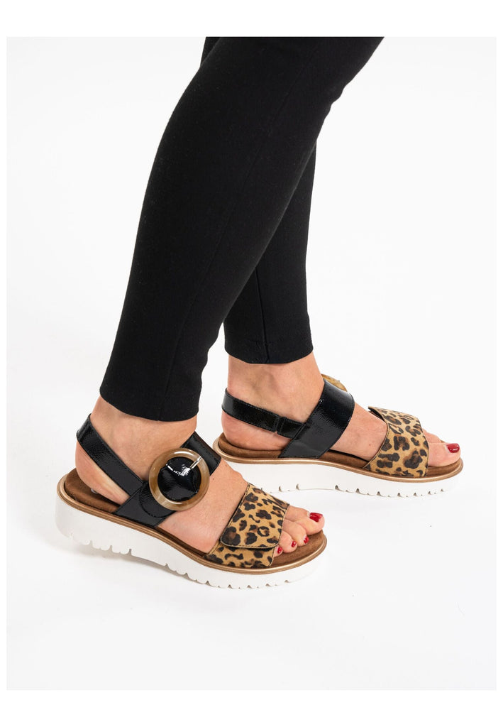 ara Sandalen Leder Schwarz/Braun